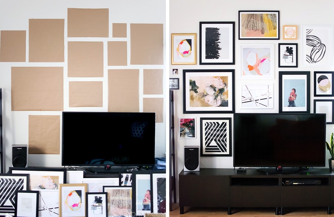 photos on the wall