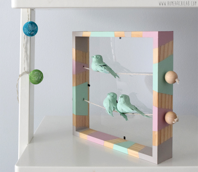 diy marco decorativo con pajaritos