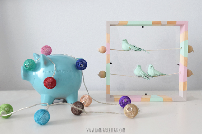 diy marco decorativo con pajaritos