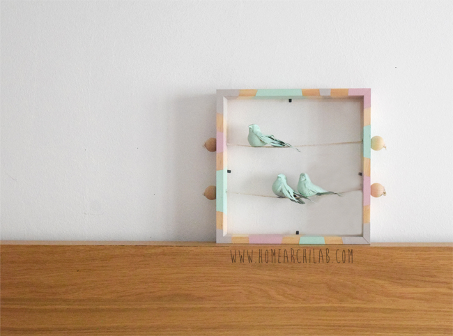diy marco decorativo con pajaritos