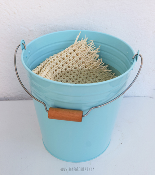 diy reloj de cannage