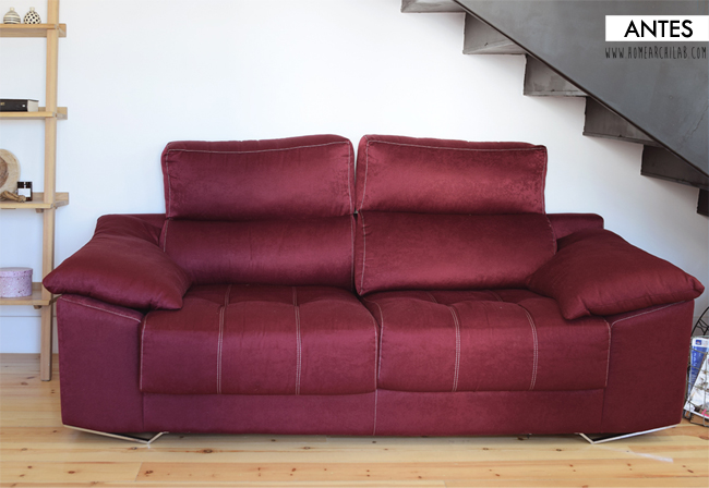 CAMBIO DE ESTILO DE UN SOFA CLASICO