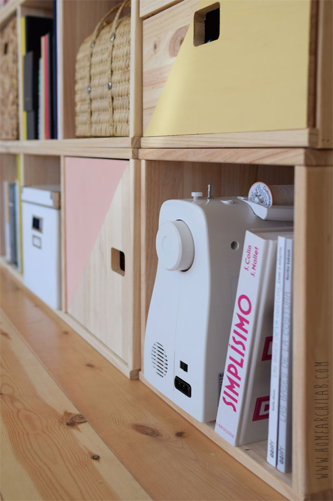 estantería modular divisoria
