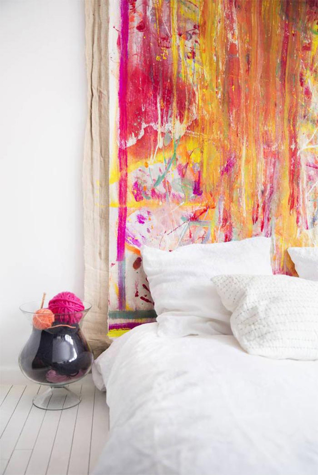 ideas para la pared del dormitorio