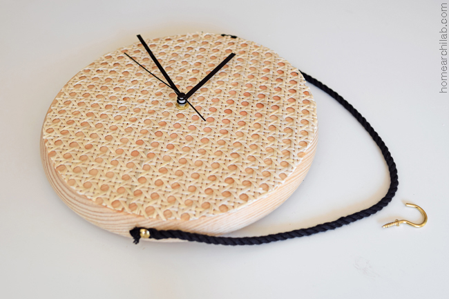 diy reloj de cannage