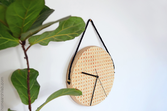 diy reloj de cannage