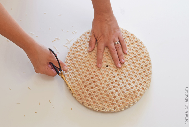 diy reloj de cannage