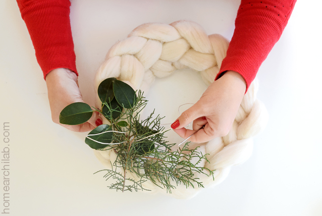 corona de navidad diy