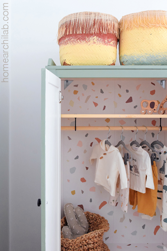 armario vintage habitación infantil diy