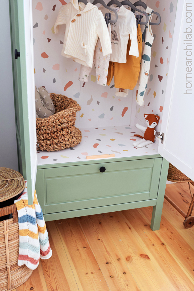 armario vintage habitación infantil diy