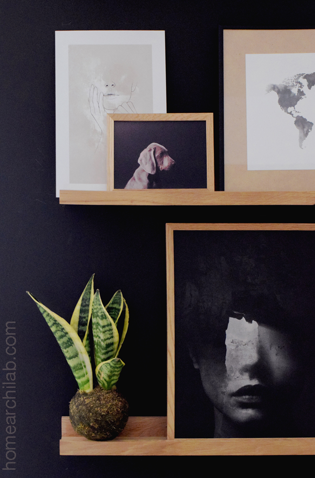 pared de acento del salon