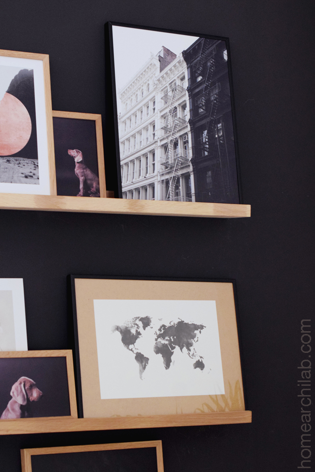 pared de acento del salon