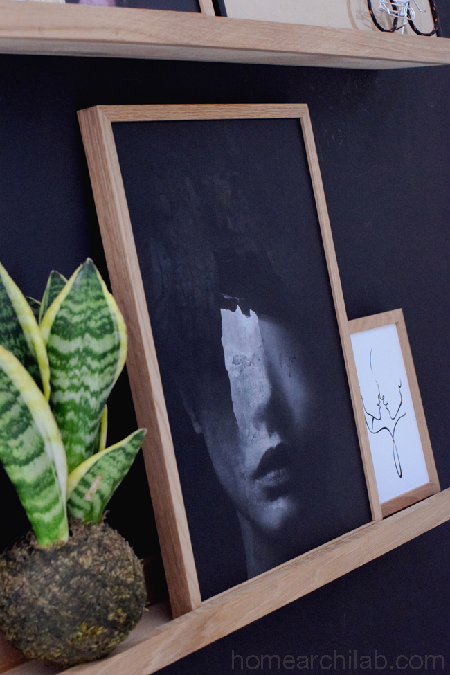 pared de acento del salon