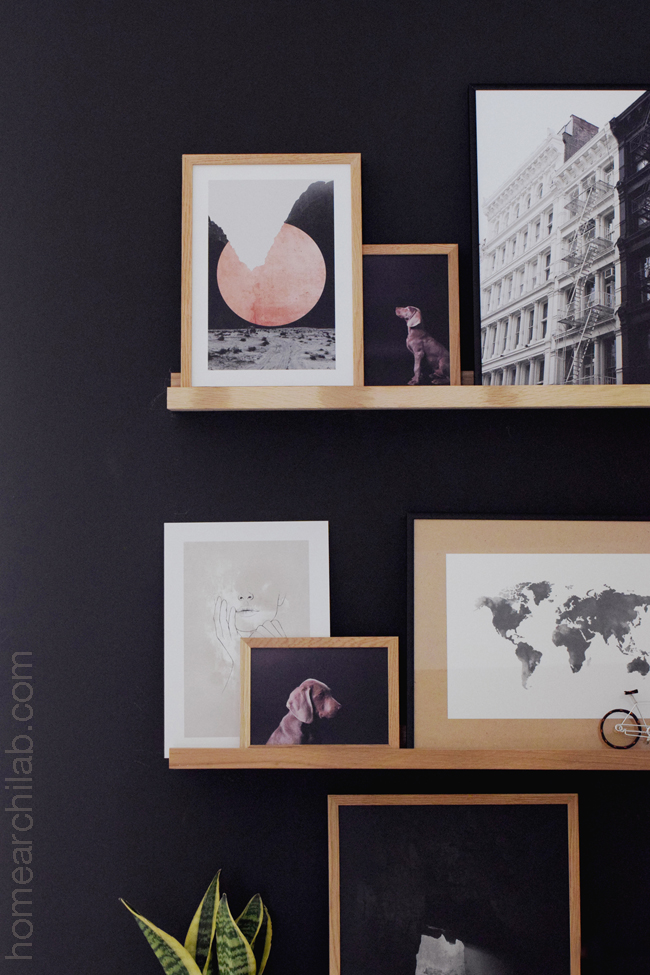 pared de acento del salon